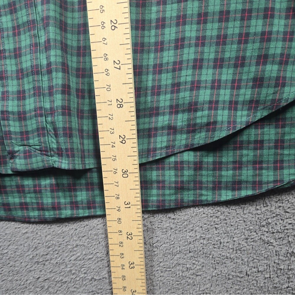 Polo Ralph Lauren Men's Shirt XL Plaid Green Red Pony Classic Fit Button Up - Picture 10 of 11